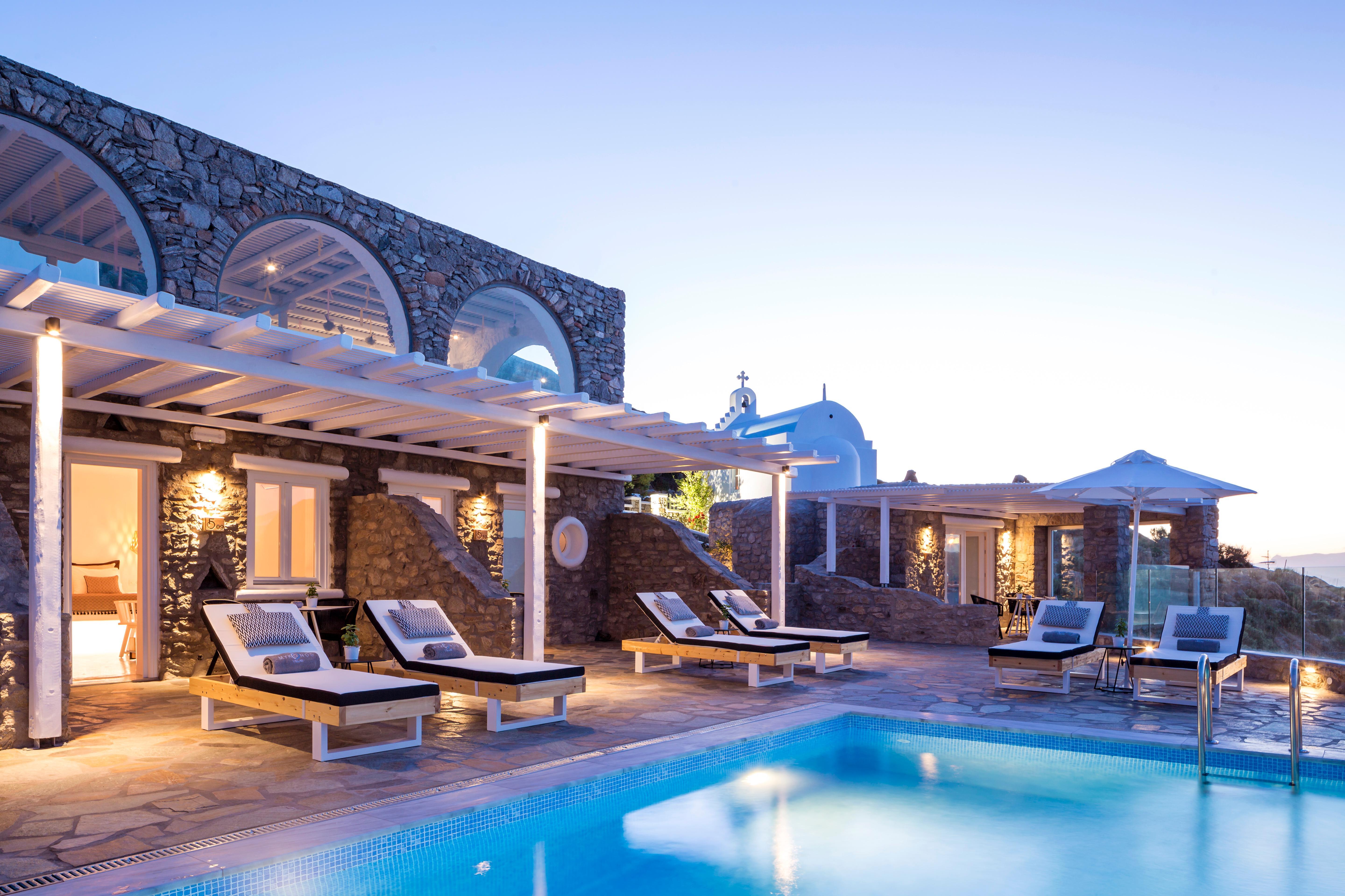 أجنحة وفيلات فاخرة رقم 5 في ميكونوس Mykonos Town المظهر الخارجي الصورة